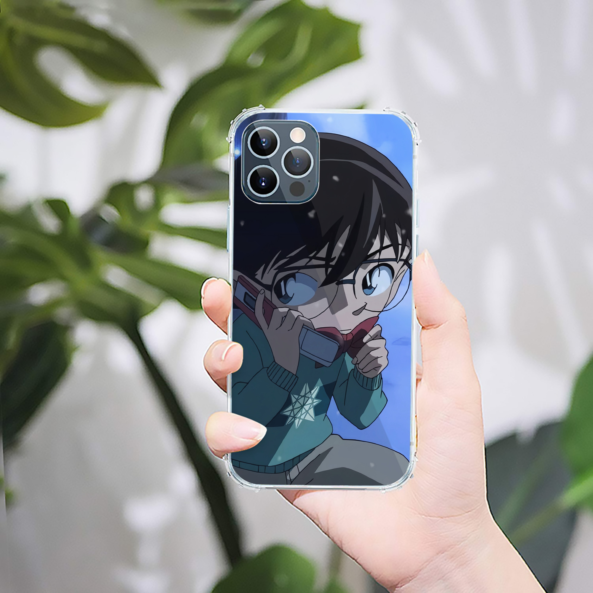 （画像用） 名探偵コナン Detective Conan 【iPhone 12シリーズ対応】透明スマホケース（クリアソフトケース）